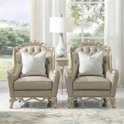 欧式风格 奢华真皮软包沙发 SA268-1单位沙发+SA268-2双位沙发+SA268-3三位沙发+SA268-4四位沙发