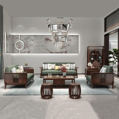 新中式风格沙发、实木沙发、新中式风格实木家具