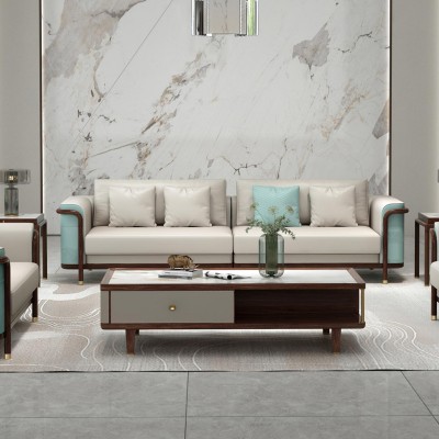 新中式风格沙发、实木沙发、真皮沙发，新中式风格实木家具