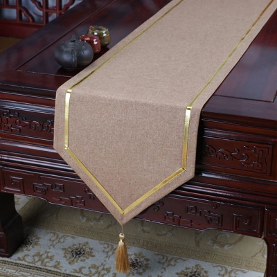 275桌旗 防水桌旗禅意茶席桌布茶几布床旗柜旗茶桌垫布长餐桌布